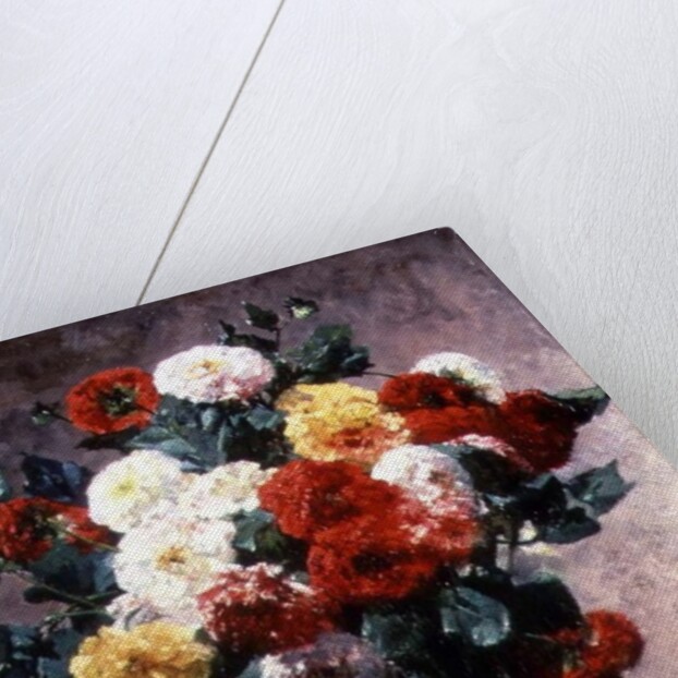 Carnations in a vase by Georges Jeannin