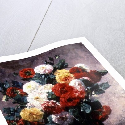 Carnations in a vase by Georges Jeannin