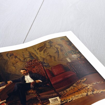Louis Signorino seated in his study by Gustave Bourgain