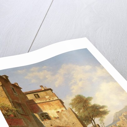 View of Spottorno on the Mediterranean Coast, 19th century by Jacques Carabain