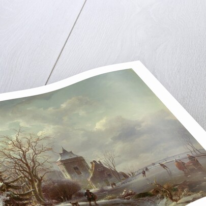 Winter Scene, 19th century by Andreas Schelfhout