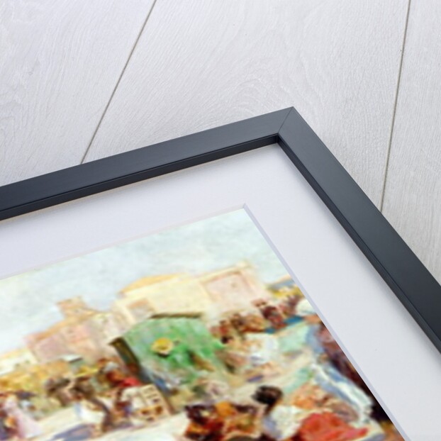 A Busy Beach in Summer by Alois Hans Schram