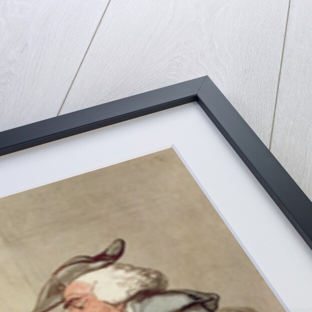 The Bear and Bear Leader - passing the Hotel d'Angleterre, 1776 by Thomas Rowlandson