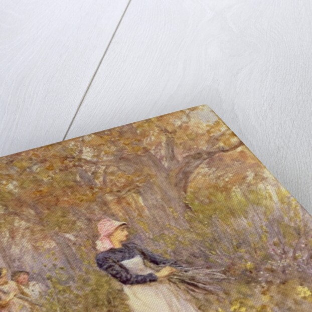 Gathering wood for mother by Helen Allingham