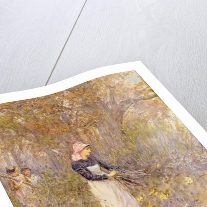 Gathering wood for mother by Helen Allingham