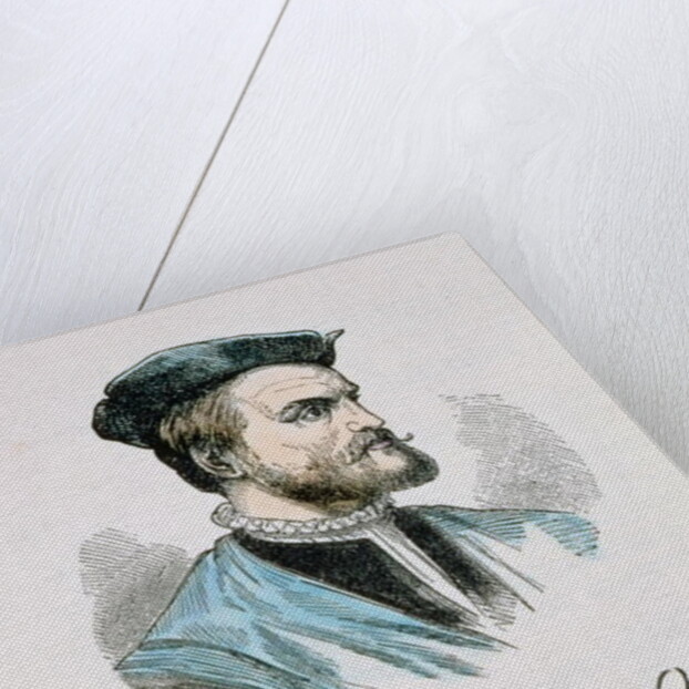 Jacques Cartier illustration from Volume IV of 'Narrative and Critical History of America', 1886 by English School