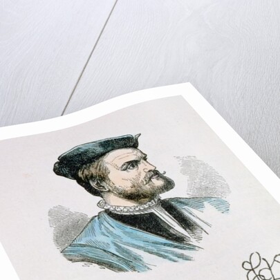 Jacques Cartier illustration from Volume IV of 'Narrative and Critical History of America', 1886 by English School