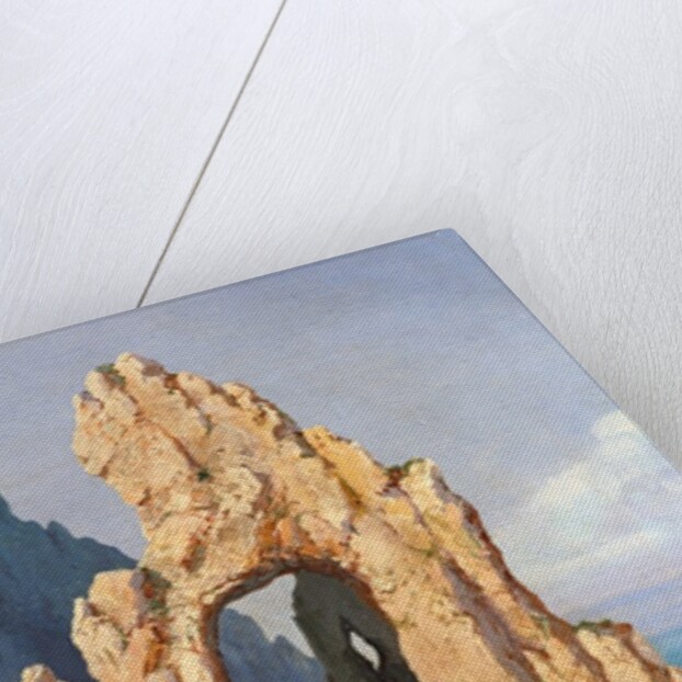 Rocks at Capri by Louis Eugene Gabriel Isabey