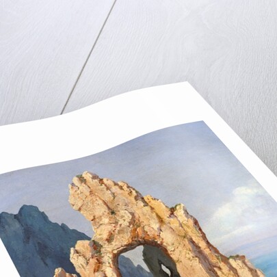 Rocks at Capri by Louis Eugene Gabriel Isabey