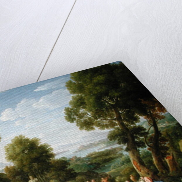 A Wooded Italianate Landscape with Nymphs Dancing, 1728 by Hendrik van Lint