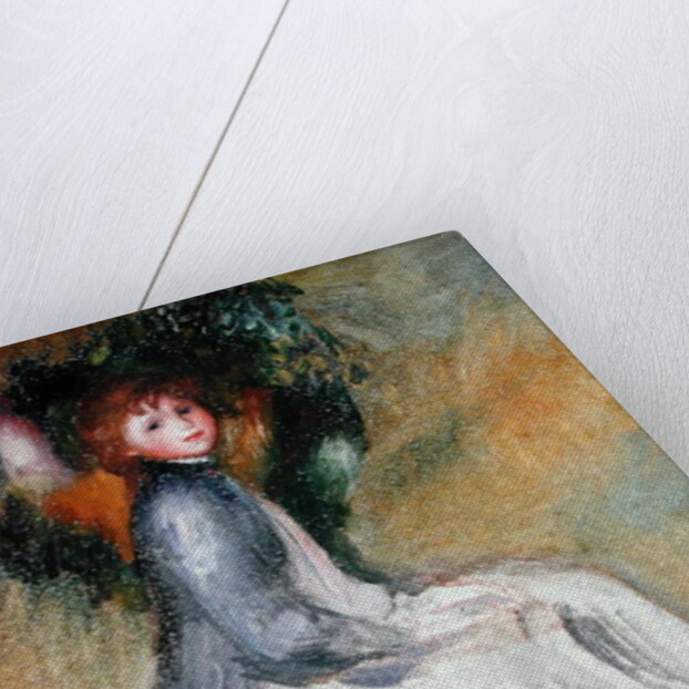 Young Girl Seated, 1885 by Pierre Auguste Renoir