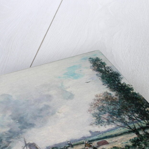 Dutch Landscape with Windmills, 1868 by Johan-Barthold Jongkind