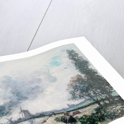 Dutch Landscape with Windmills, 1868 by Johan-Barthold Jongkind