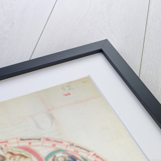 MS 2a Astron 1, fol 5.2 Astrological chart depicting Wednesday by School German