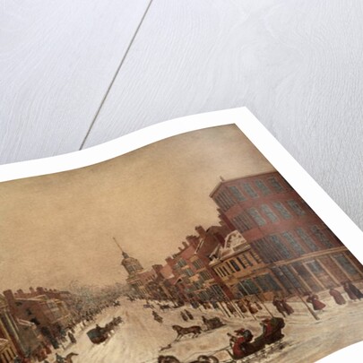 Wall Street in Winter by Peter Maverick