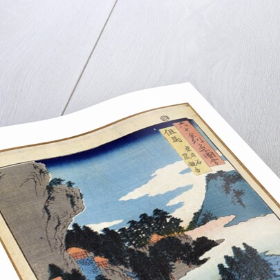 Mountain landscape by Ando or Utagawa Hiroshige