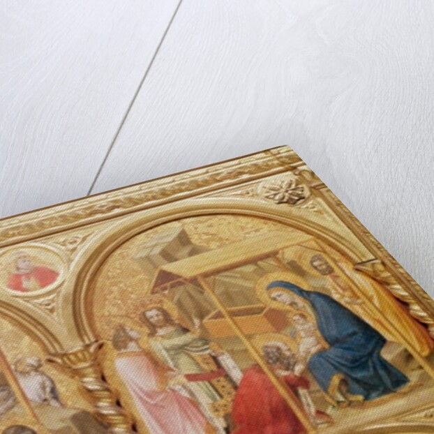 Section of an altar screen with the Nativity and the Adoration of the Magi, 13th century by Anonymous Anonymous