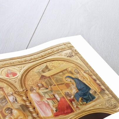 Section of an altar screen with the Nativity and the Adoration of the Magi, 13th century by Anonymous Anonymous