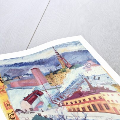 View of Slussen, 1919 by Sigrid Hjerten