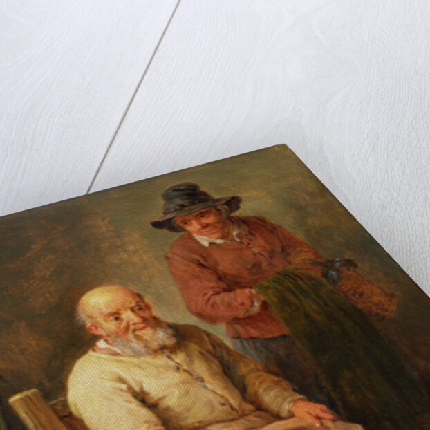 A man seated with a woman by his side and a dog at their feet, 17th century by David the Younger Teniers