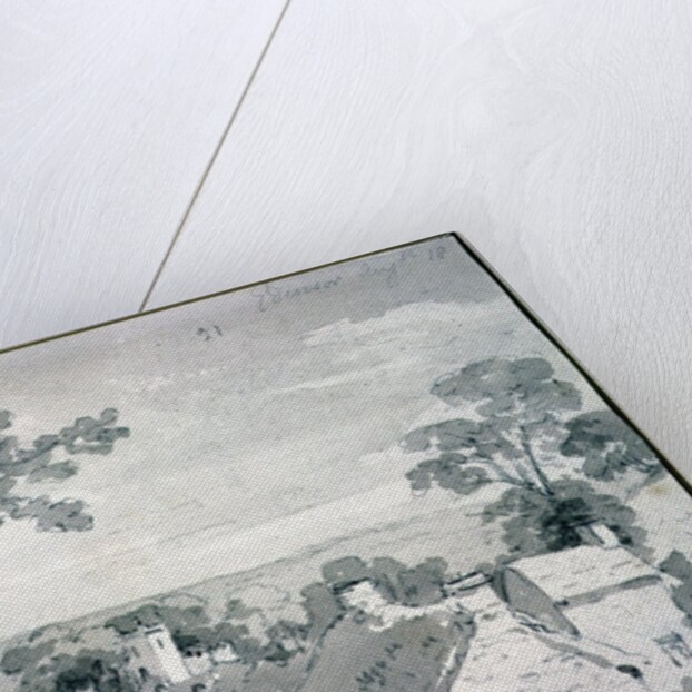 The Entrance to the Village of Edensor, 1801 by John Constable