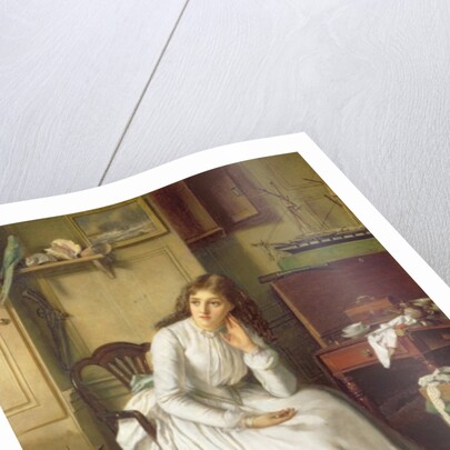 Flo Dombey in Captain Cuttle's Parlour by William Maw Egley