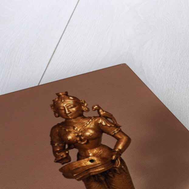 Lamp in the form of Goddess of Fortune, South Indian, early 19th century by Indian School