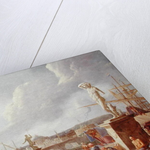 Italian Harbour by Johannes Lingelbach