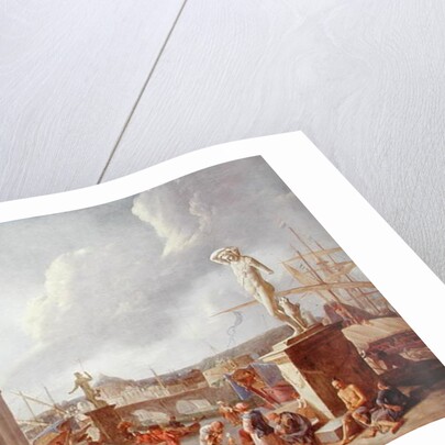 Italian Harbour by Johannes Lingelbach