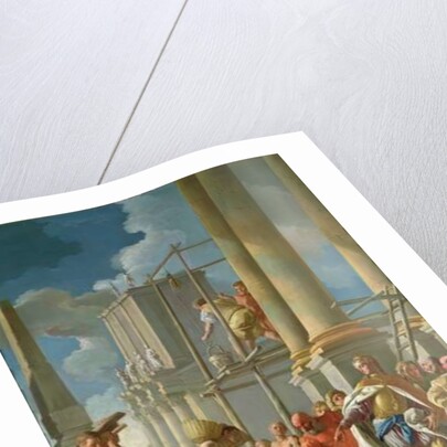 Classical Construction Scene by Francesco de Mura