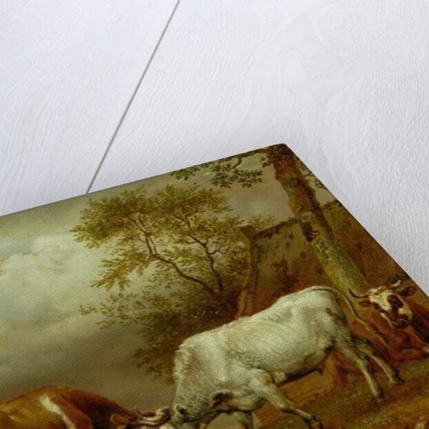 Two Bulls with Locked Horns, 1653 by Paulus Potter