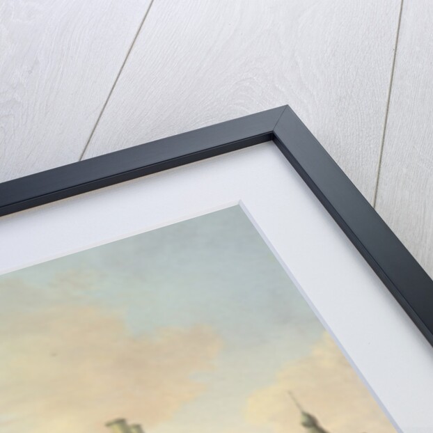 The Mauritshuis from the Langevijverburg, the Hague, with hawking party in the foreground by Gerrit Adriaensz Berckheyde