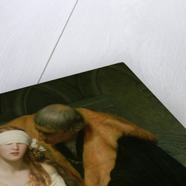 The Execution of Lady Jane Grey, detail, 1833 by Hippolyte Delaroche