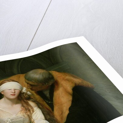 The Execution of Lady Jane Grey, detail, 1833 by Hippolyte Delaroche