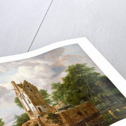 View of Kostverloren Castle on the Amstel by Jacob Isaaksz. or Isaacksz. van Ruisdael