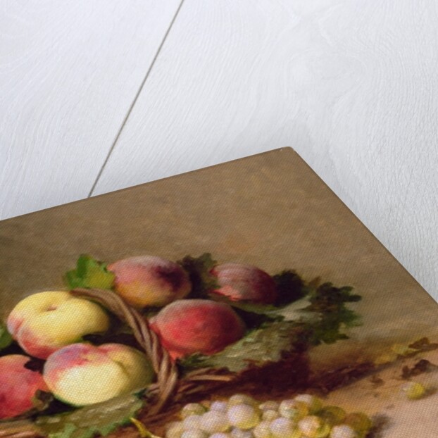 Still life of fruit by Leon-Charles Huber