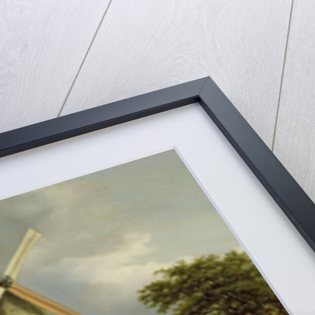 Windmill by a River by Jacob Isaaksz. or Isaacksz. van Ruisdael