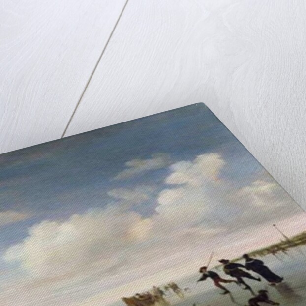 Dutch landscape with Skaters by Salomon van Ruisdael or Ruysdael