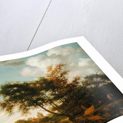 Rural River Landscape by Salomon van Ruisdael or Ruysdael