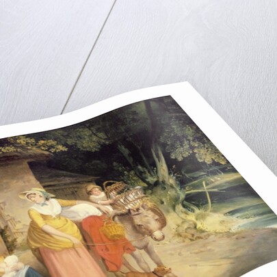 Outside the Cottage Door by Francis Wheatley