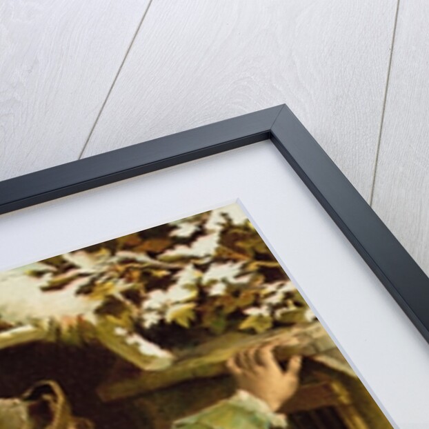 Young Boy with Birds in the Snow by English School