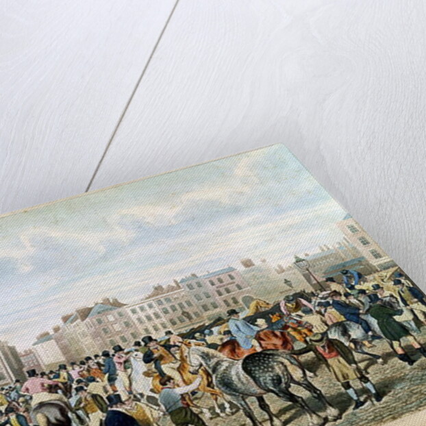 A View in Smithfield engraved by F.C. & C. Lewis by Jacques Laurent Agasse