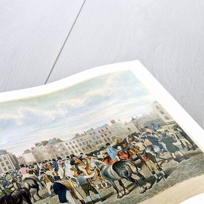 A View in Smithfield engraved by F.C. & C. Lewis by Jacques Laurent Agasse