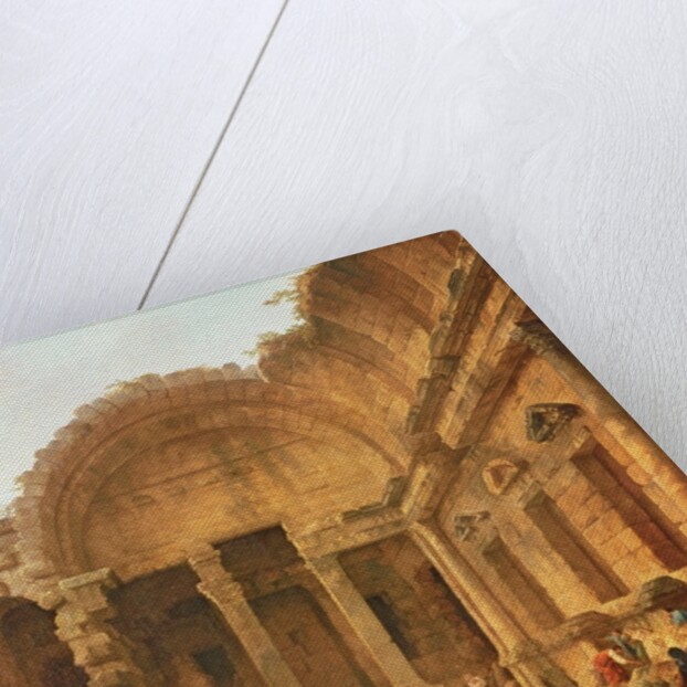 Interior of the Temple of Diana at Nimes, 1787 by Hubert Robert