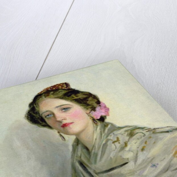 A Fair Spaniard, portrait of Mrs Chowne by John Lavery