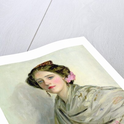 A Fair Spaniard, portrait of Mrs Chowne by John Lavery