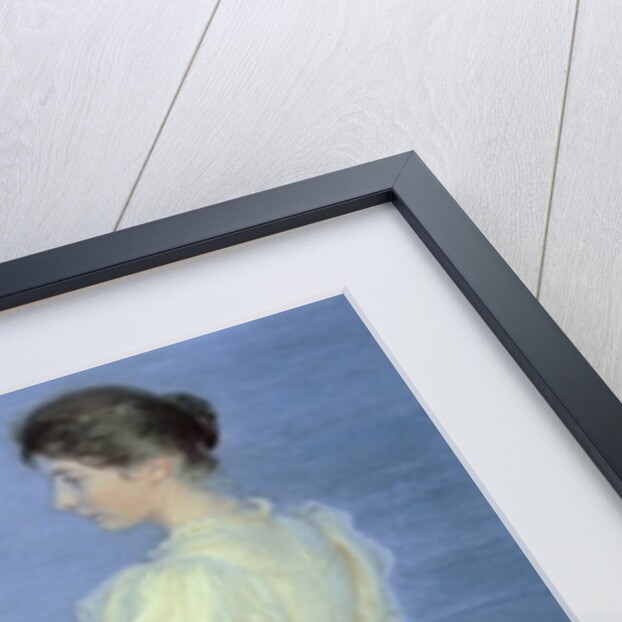 Summer Evening at Skagen, the Artist's Wife with a Dog on the Beach, 1892 by Peder Severin Kroyer