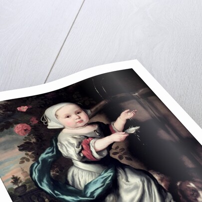 Young girl at a fountain, 1662 by Nicolaes Maes