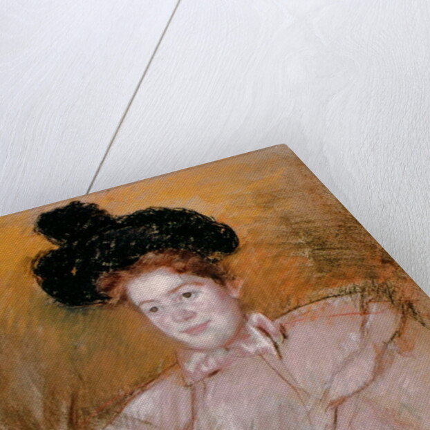 Woman holding a dog by Mary Stevenson Cassatt