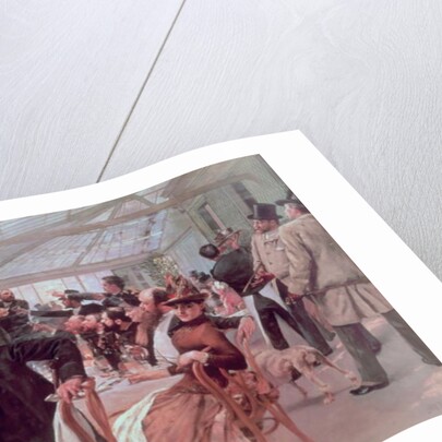 Scandinavian Artist's Luncheon at Cafe Ledoyen on Varnishing Day, 1886 by Hugo Birger